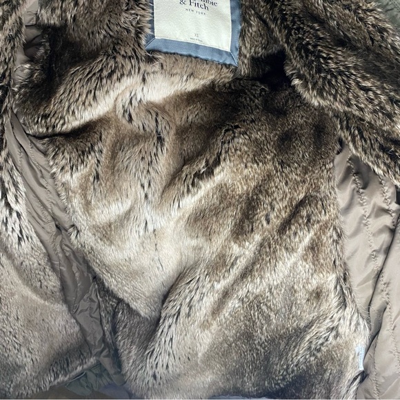 Abercrombie & Fitch Vintage XS Military Parka faux fur Lined Coat - Picture 6 of 8